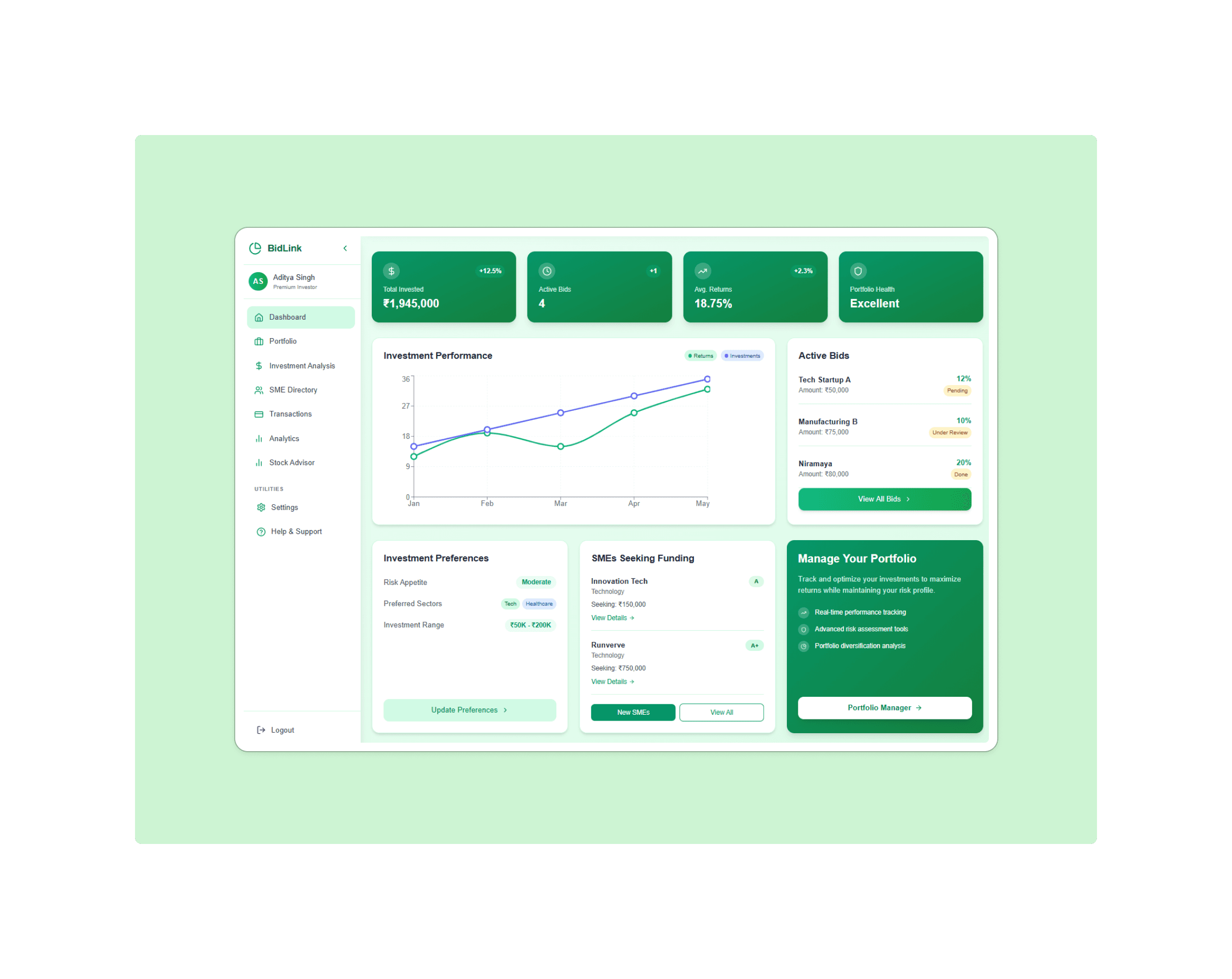 Investor Dashboard